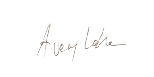 Avery Lake's signature